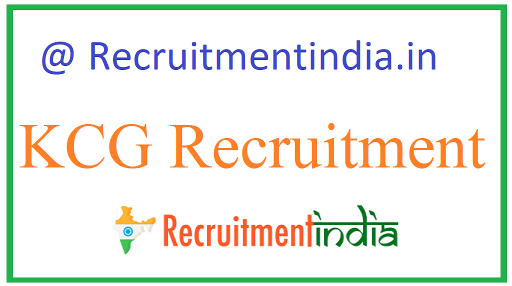KCG Recruitment