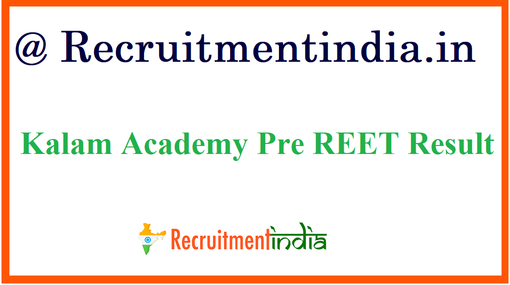Kalam Academy Pre REET Result