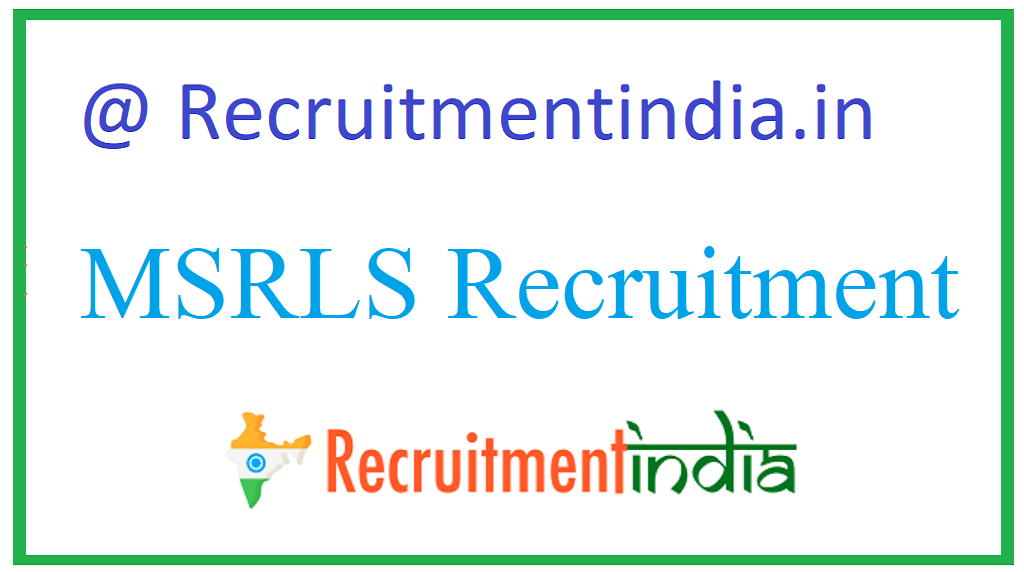 MSRLS Recruitment