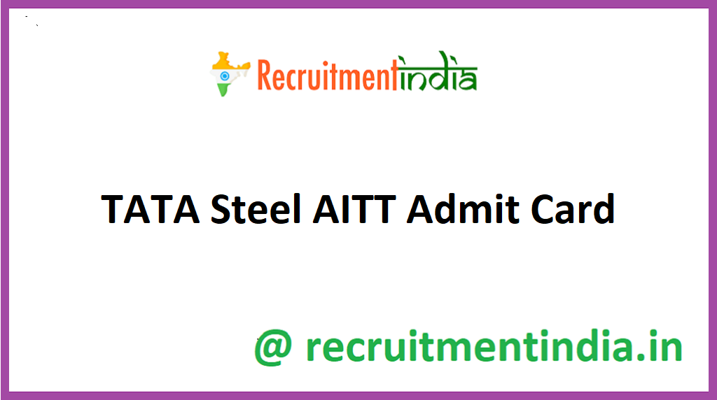 TATA Steel AITT Admit Card