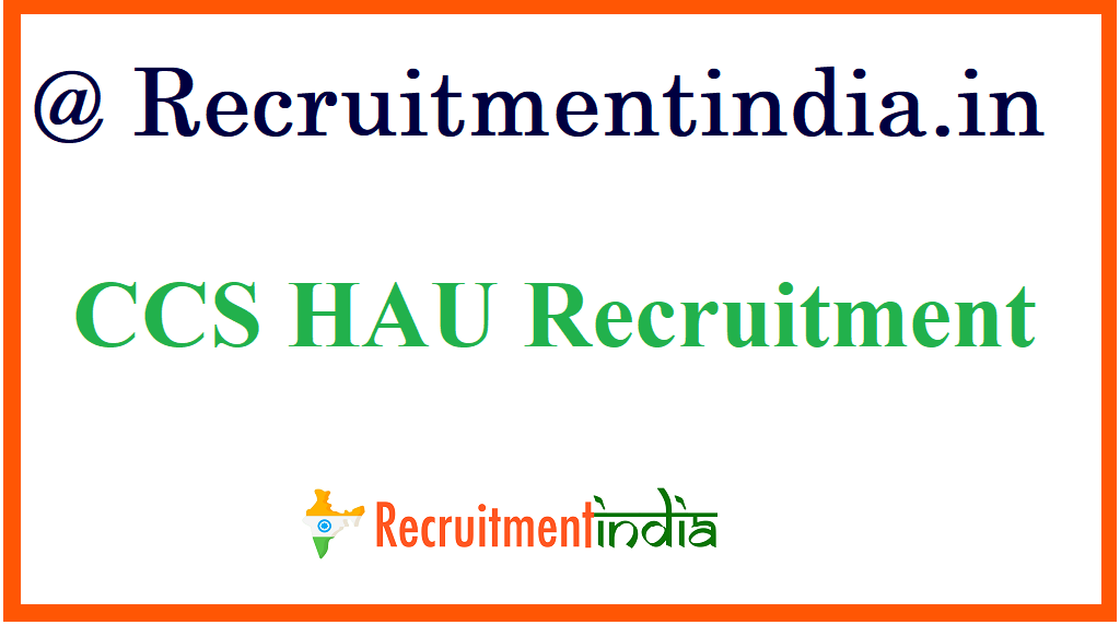 CCS HAU Recruitment
