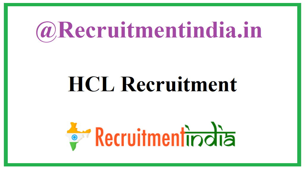 HCL Recruitment