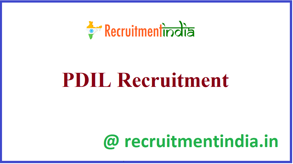PDIL Recruitment 