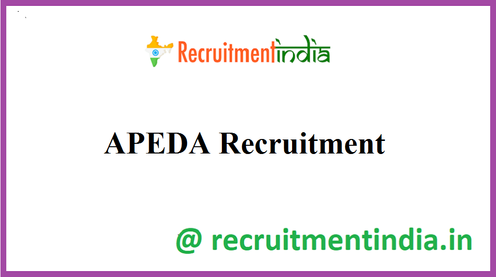 APEDA Recruitment