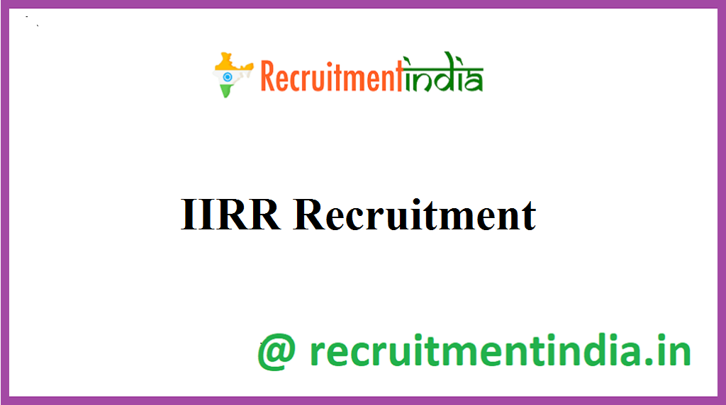 IIRR Recruitment