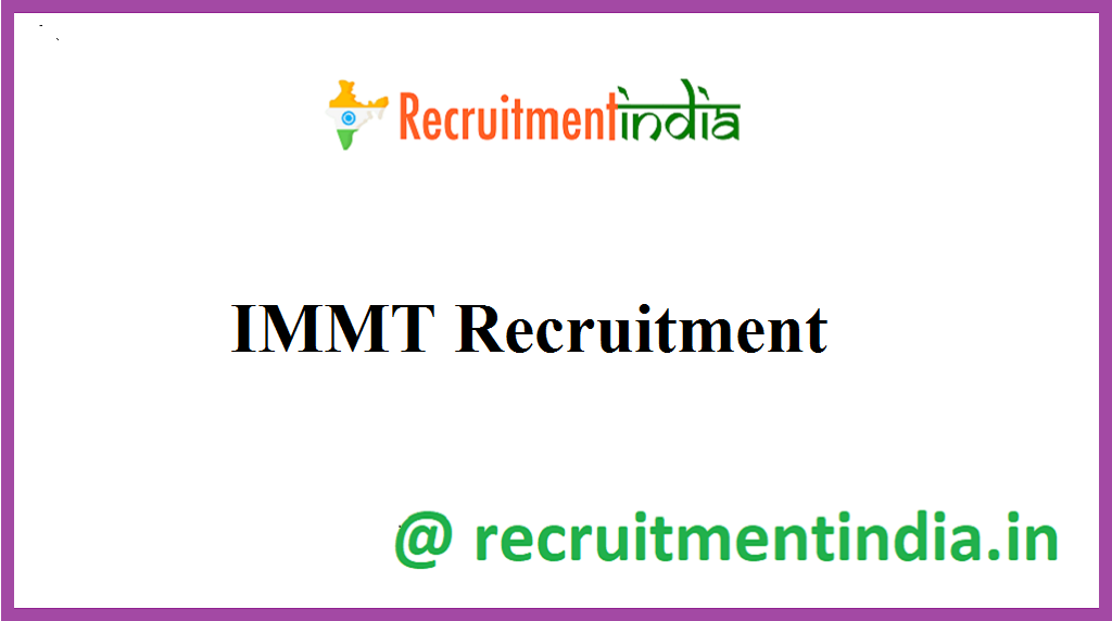 IMMT Recruitment