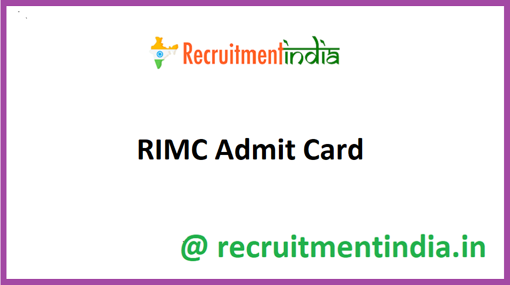 RIMC Admit Card