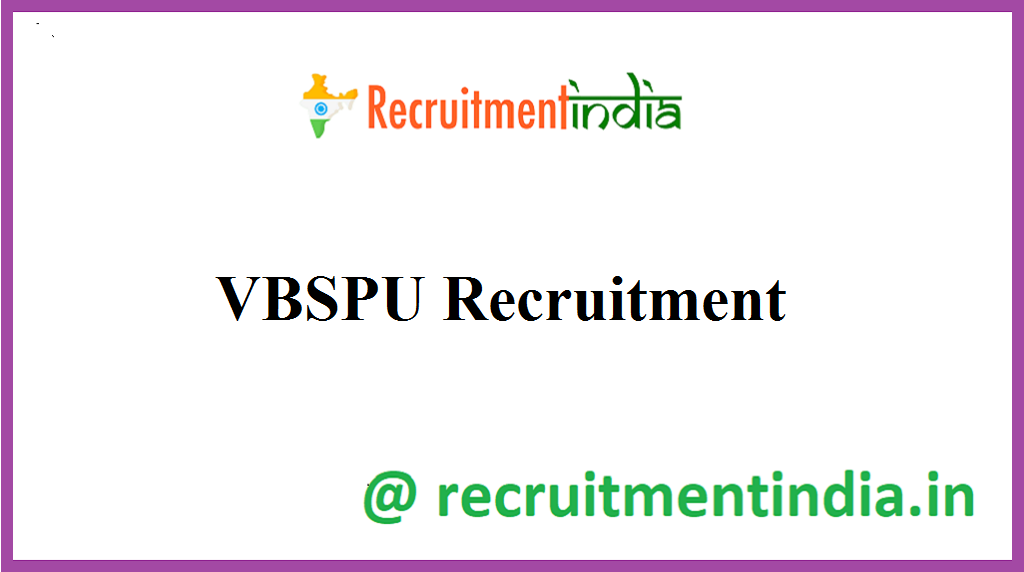 VBSPU Recruitment