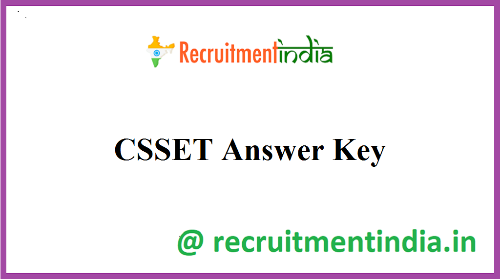 CSSET Answer Key