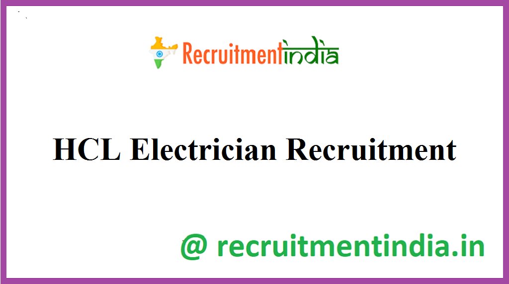 HCL Electrician Recruitment