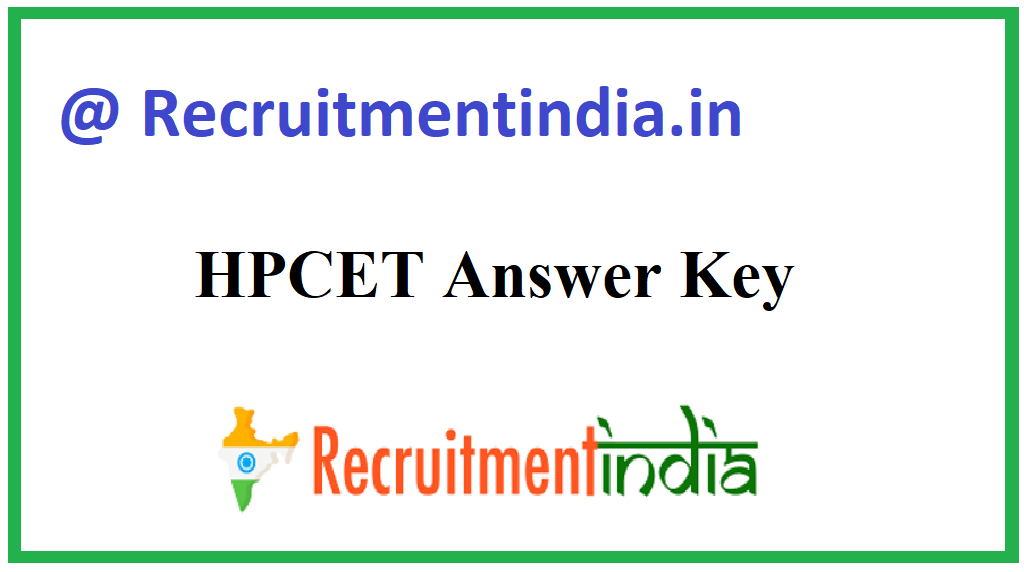 HPCET Answer Key