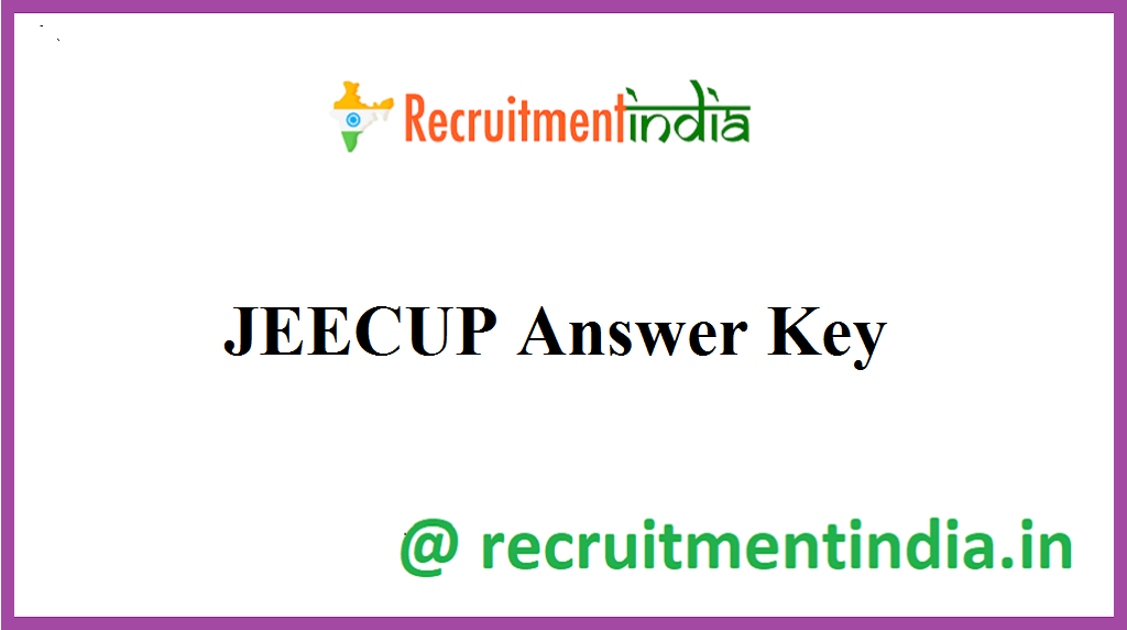 JEECUP Answer Key