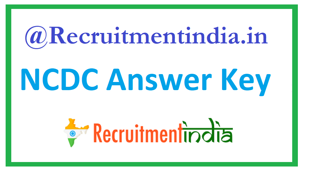 NCDC Answer Key
