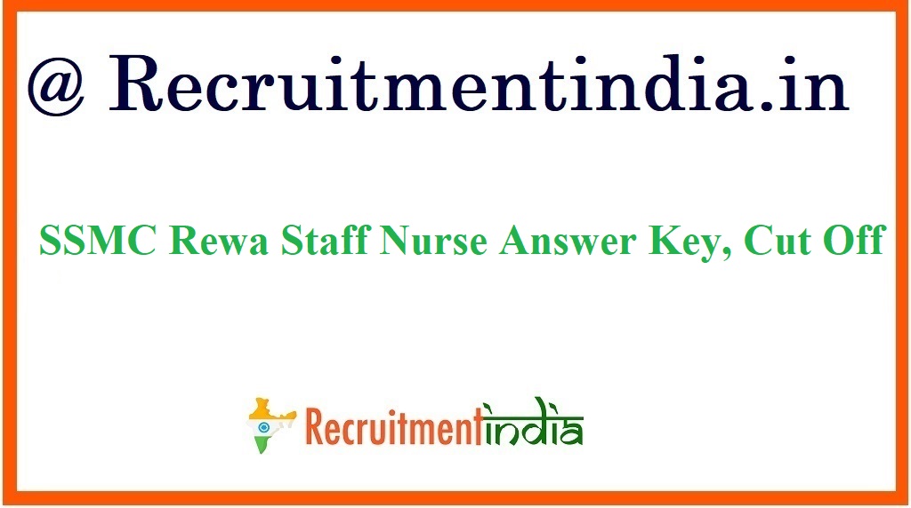 SSMC Rewa Staff Nurse Answer Key