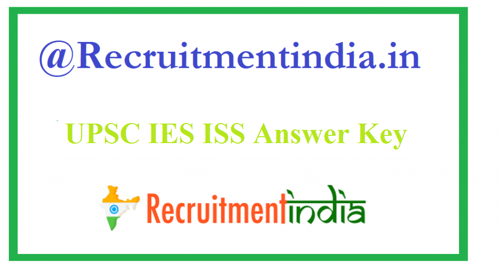 UPSC IES ISS Answer Key 