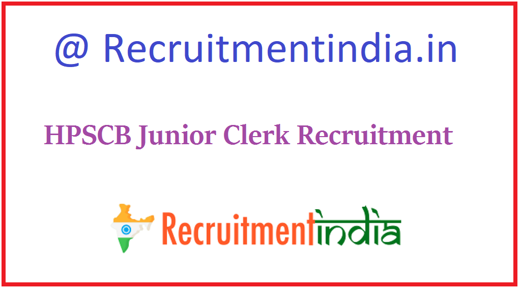 HPSCB Junior Clerk Recruitment