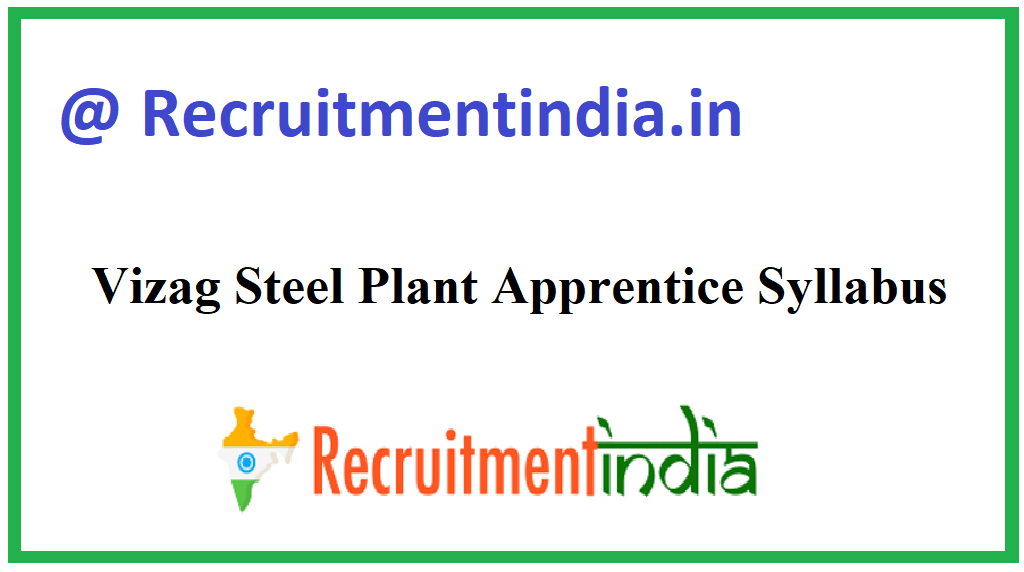 Vizag Steel Plant Apprentice Syllabus