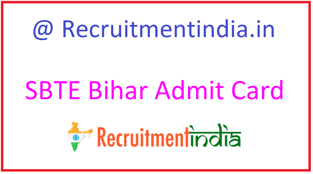 SBTE Bihar Admit Card