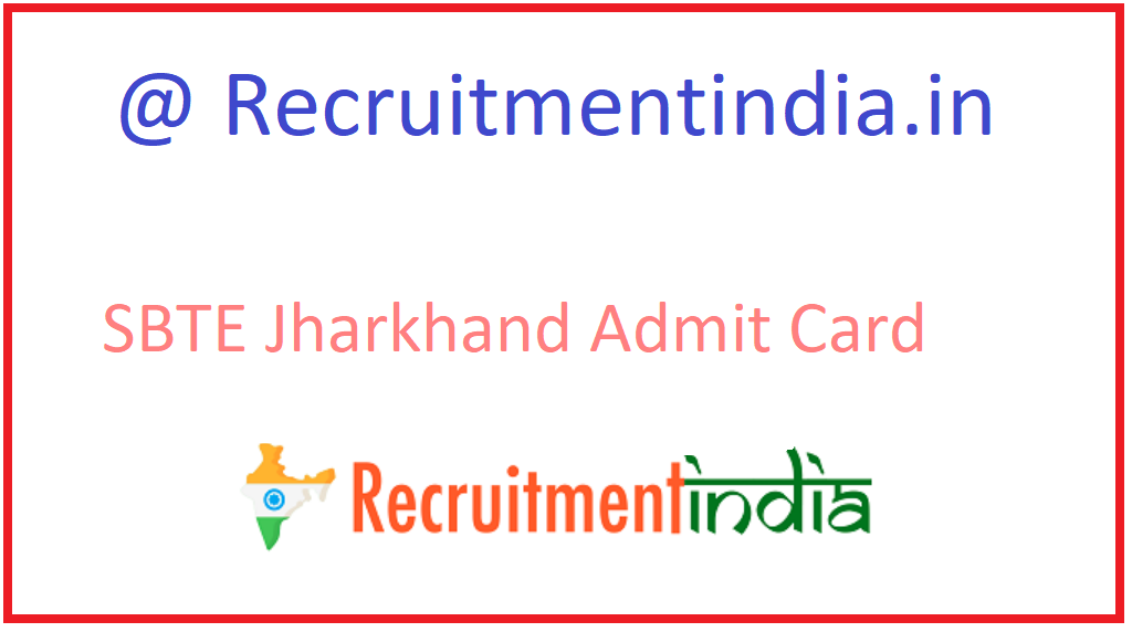 SBTE Jharkhand Admit Card