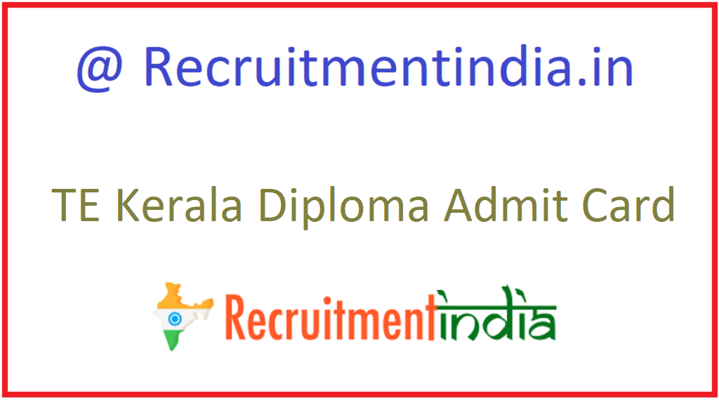 TE Kerala Diploma Admit Card