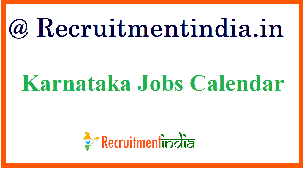 Karnataka Jobs Calendar