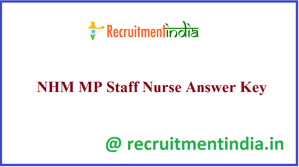 NHM MP Staff Nurse Answer Key