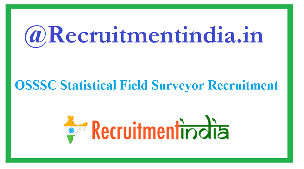 OSSSC Statistical Field Surveyor Recruitment