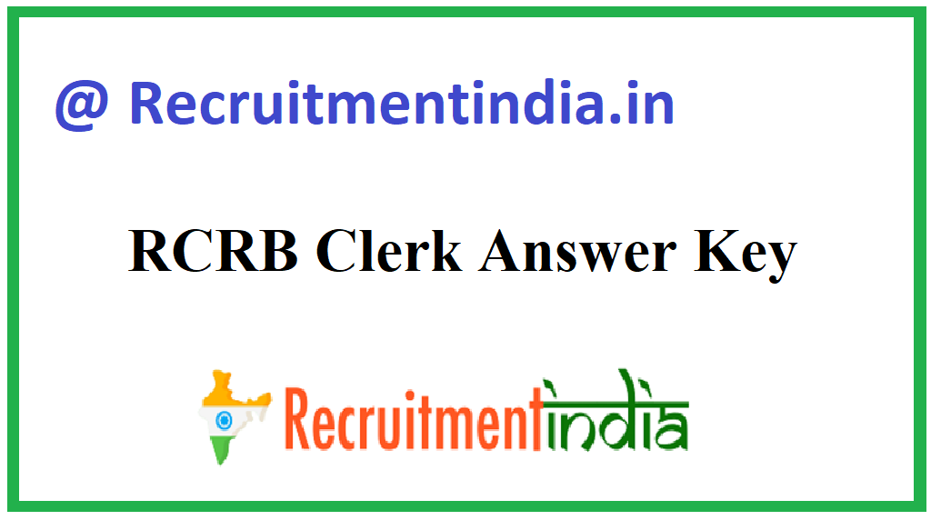 RCRB Clerk Answer Key 