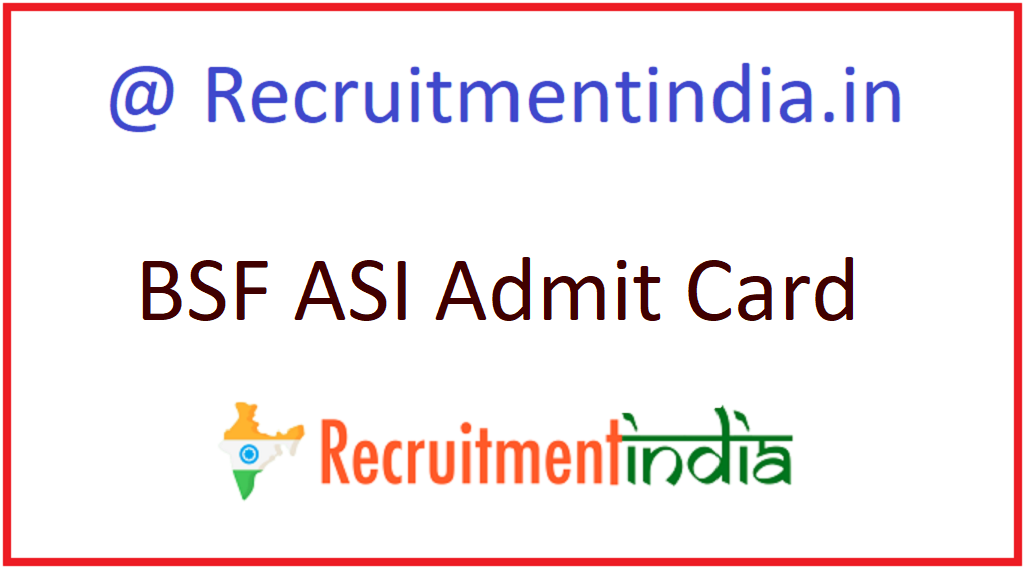 BSF ASI Admit Card