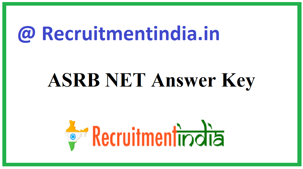 ASRB NET Answer Key