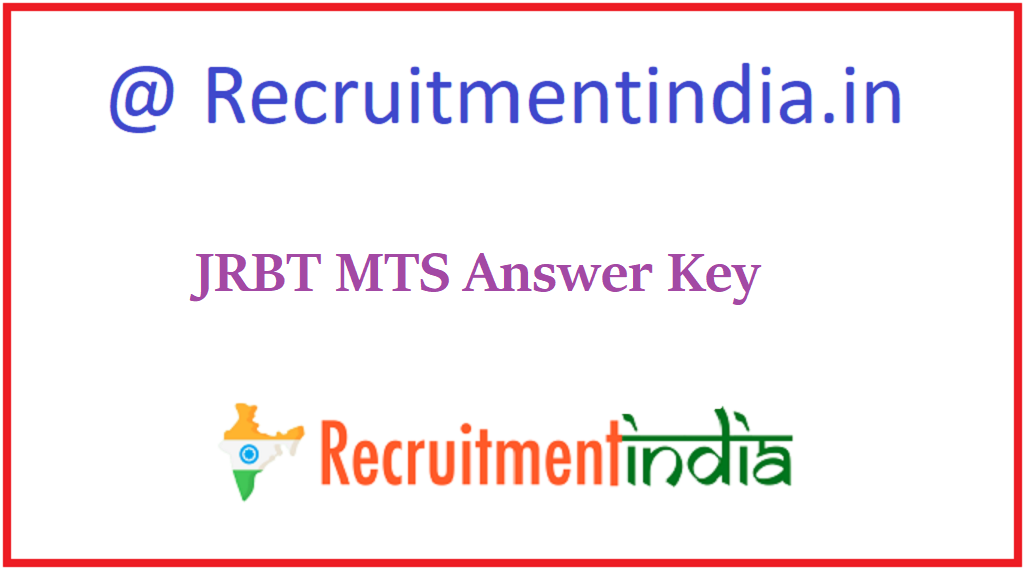 JRBT MTS Answer Key