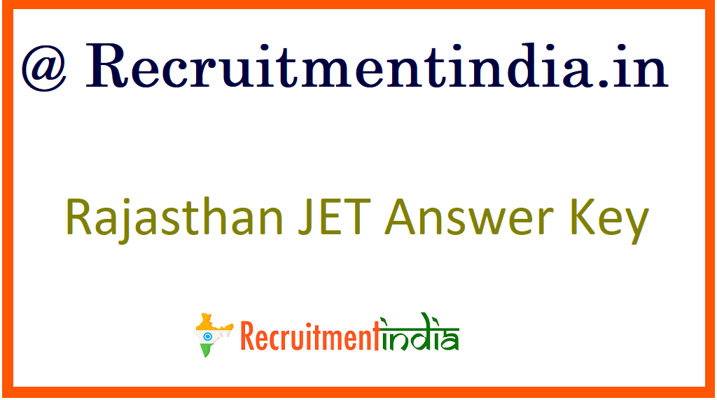 Rajasthan JET Answer Key