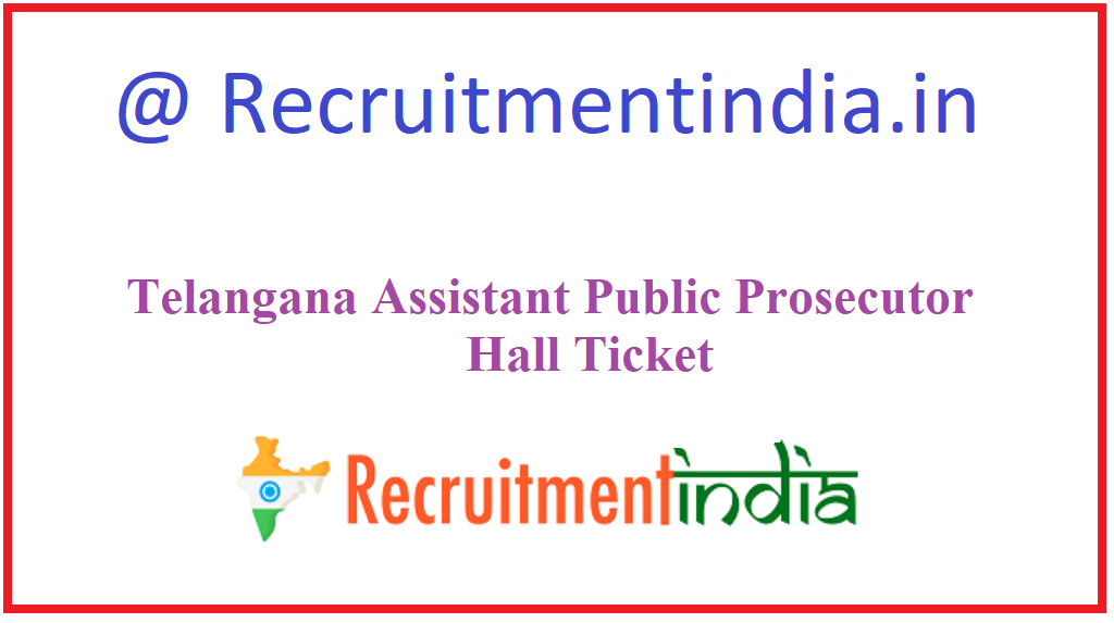 Telangana Assistant Public Prosecutor Hall Ticket