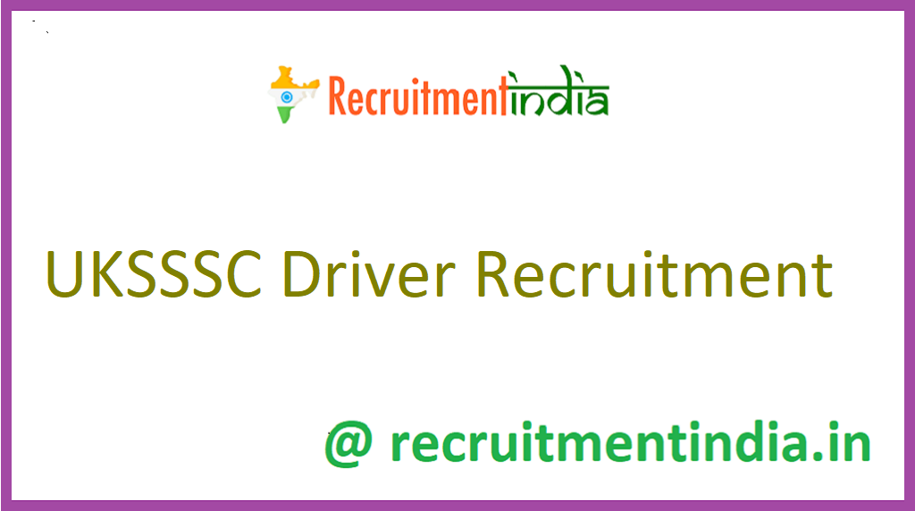 UKSSSC Driver Recruitment