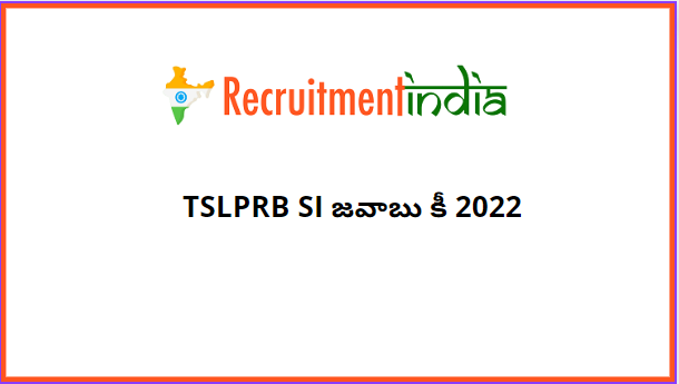 TSLPRB SI Answer Key 2022